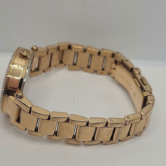 Michael Kors MK6352 Women's Stainless Steel Analog Gold Dial Quartz Watch BC627 - Picture 8 of 10